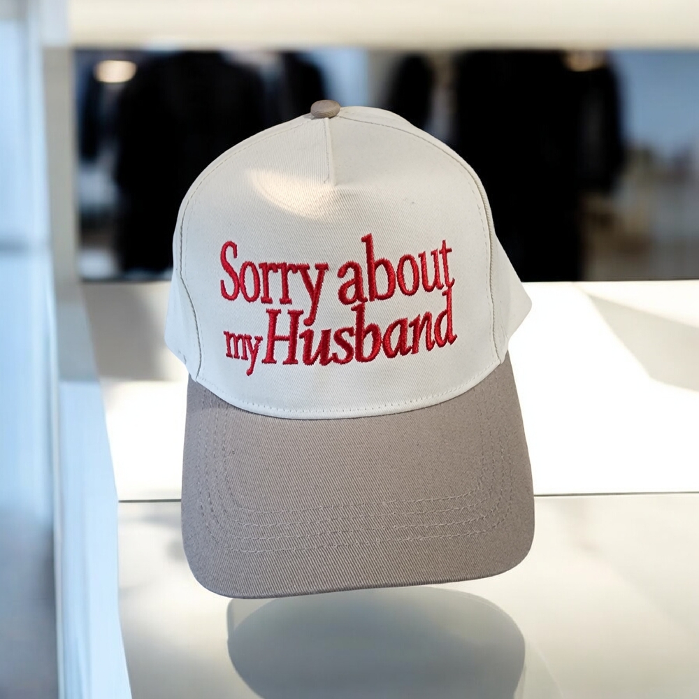 Funny Beige and Red Cap